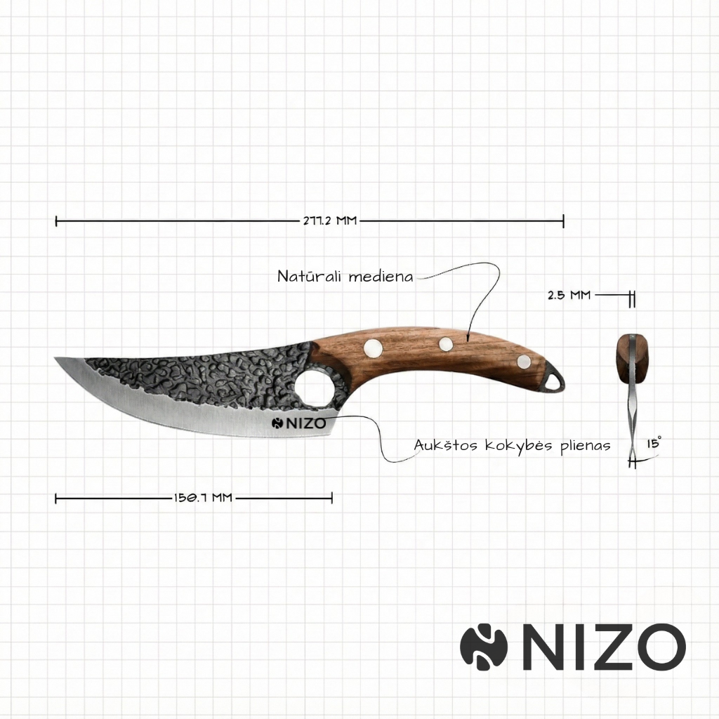 Nizo Japan - nerūdijančio plieno peilis