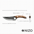 Nizo - nerūdijančio plieno peilis