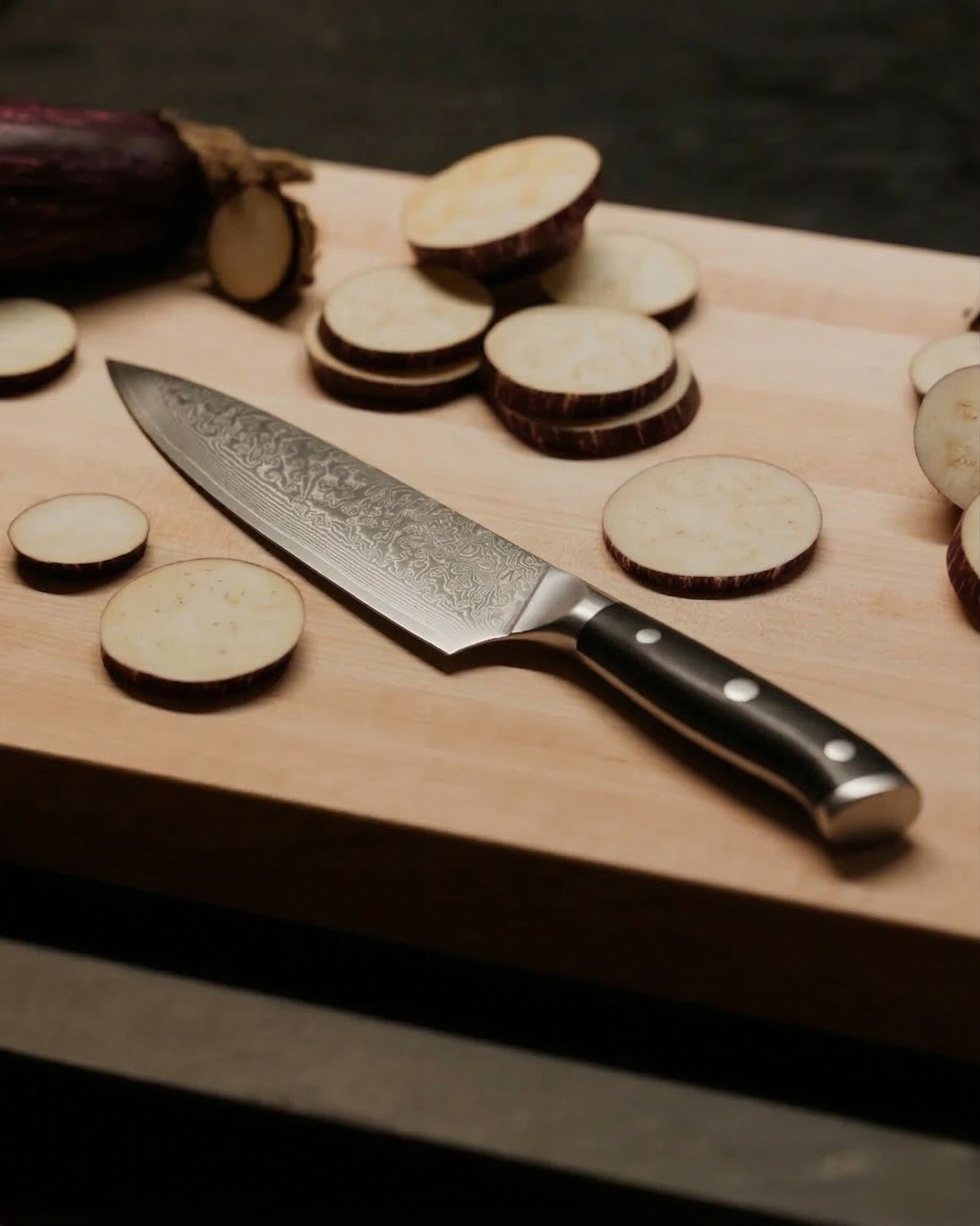 Damasko plieno peilis - G10 rankena